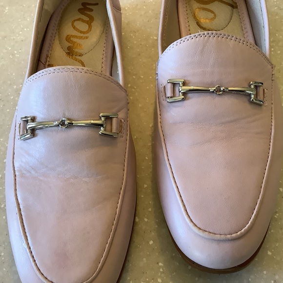Sam Edelman Loraine Horsebit Pink Leather Loafers Size 7.5 Classic Flats - Picture 5 of 10